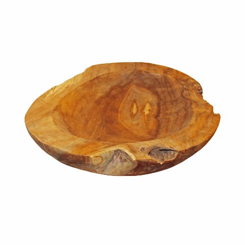 Teakschale Schale aus Teakholz Ø ca. 35 cm Holzschale Obstschale Gebäckschale - 2
