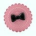 ODN Pink Bowknot False Eyelash Storage Box Makeup Cosmetic Mirror Case Organizer