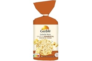 EPICERIE SALÉE GERBLÉ - Galette Maïs Saveur Emmental Et Poivre 123G - Lot De 4
