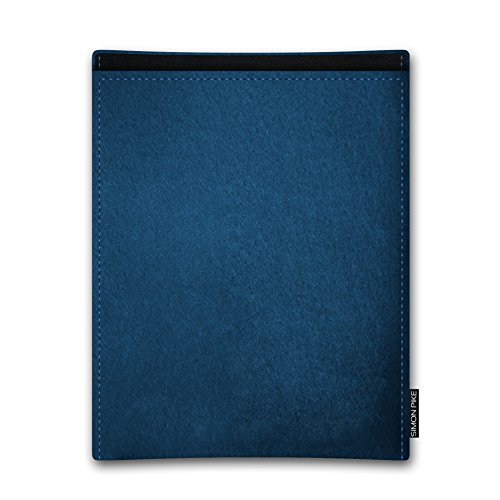 SIMON PIKE Apple MacBook Pro 15″ Notebook Filztasche „BERN“ (petrol Filz, Muster: V) Laptop Sleeve Tasche handgefertigt zu 100% Made in Germany, Filz Schutzhülle aus echtem Wollfilz mit offenem Eingriff - 3