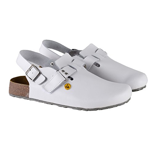 Best Medical+ Damen Tieffußbett Clogs ESD weiss gelocht - 3