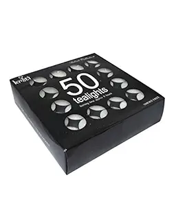 Kriti Creations Wax Tea-Lights (Set of 50, 9hrs burning)