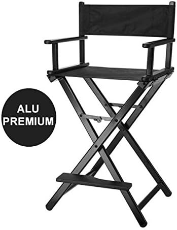 maquilleur Aluminium High Chair Black