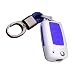Produktbild Happyit ABS Carbon Fiber Shell + Silikon Autoschlüssel Abdeckung Fall Keychain für Volkswagen VW Bora Käfer Tiguan Polo Passat Jetta Sitz Sagitar Golf 6 (A Weiß + Blau)