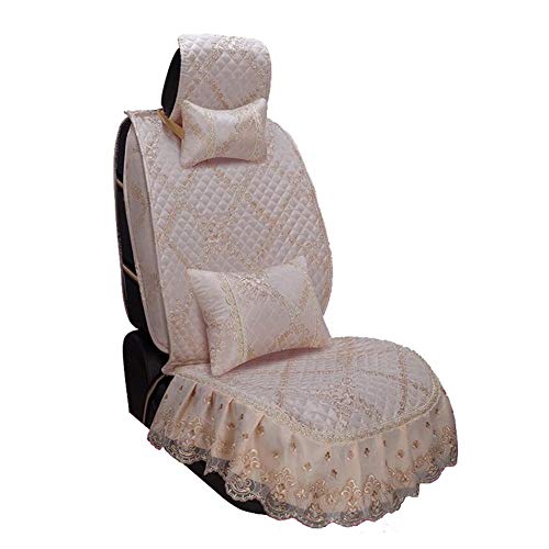 FOOBRTOPOO Car Seat Protector U New 3D Full Of Winter Short Plush Car Cushion Winter Warm Feathers Cushion Car Seat Pad (Color : Beige, Size : A)