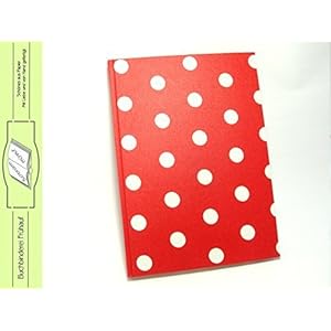 Kochbuch Rezeptbuch mit Register rot mit weißen Punkten zum selberschreiben