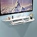 Produktbild LPZ TV Wand Set Top Box Regal - Punch Free Wohnzimmer Dekoration Schlafzimmer Wandhalterung Router White Storage Partition LPZV (größe : 100 * 22 * 9CM(A))