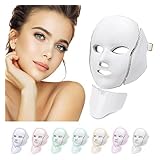 Deciniee Led Face Mask: Led Face Light Therapy Mask - Facial Masks For Anti-aging Skin Rejuvenation Tightening Mask - 7 Color