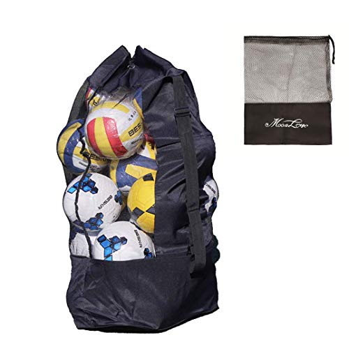 JINTN Sac à Ballon Sac Filet Sac de Boule Bandoulière Pliable en Oxford Imperméable pour 15-20 Ballons Grande Capacité Sac de Transport pour Basketball Football Volley-Ball