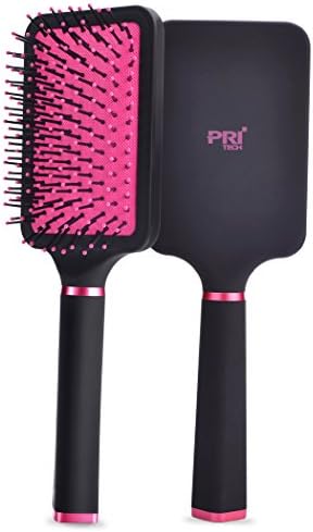 Tezam Cushion Massage Brush for Reducing Hair Loss, Family Hair Care Massage Brush, Scalp Massager Hair Brush For Adults and Kids. Detangling Brush for Wet or Dry Hair.