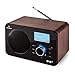 Price comparison product image auna Worldwide • Internet radio • Wi-Fi network player • LCD • Remote control • MP3/USB/AUX • DAB/DAB+ • RDS • FM/AM receiver • Full range speaker • Alarm clock • Sleep timer • Wood veneer • brown