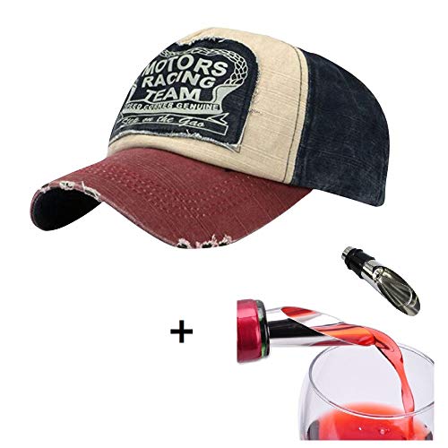 Nueva unisex gorra de béisbol algodón mezclado motocicleta gorra molienda borde do old sombrero