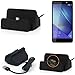 Produktbild Dockingstation f. Huawei Honor 7, schwarz | Micro USB Ladestation inkl. Kabel zum Laden und Synchronisieren, Dock Ladegerät Tischladestation Tischlader Charger Cradle - K-S-Trade(TM)