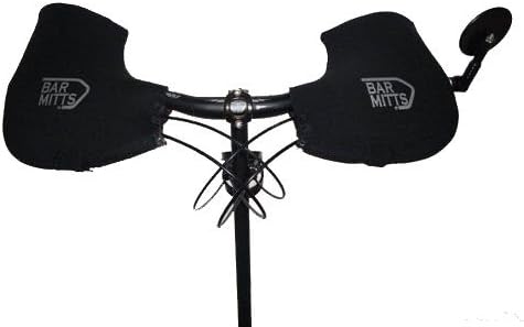 Bar Mitts Black Mountain / Commuter Mitts Bike Neoprene Bar Ends Mirror XL by Bar Mitts