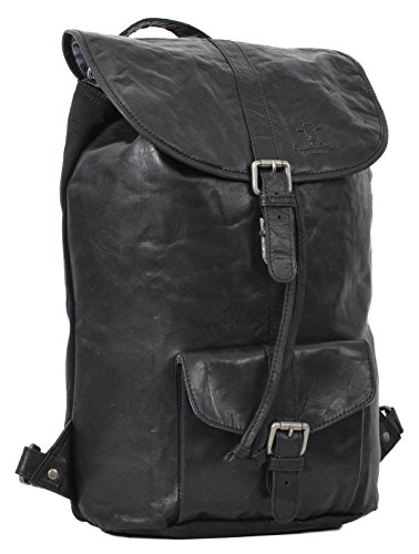 Rucksack Gusti Leder studio  Nolan  Lederrucksack Unirucksack B  ffelleder Gro   Vintage Schwarz 2M23-20-6wp
