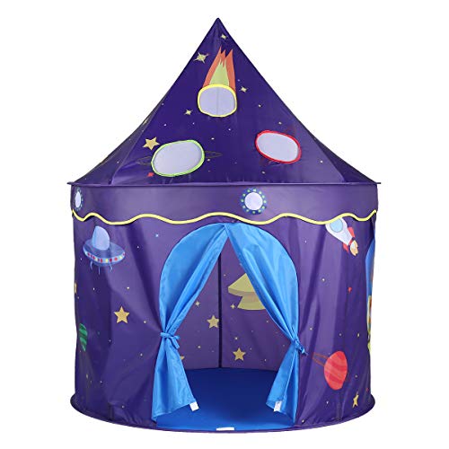 Shinehalo Tienda del Castillo del Espacio Tienda De Poliéster (Púrpura) Carpas campaña en el Aire Libre