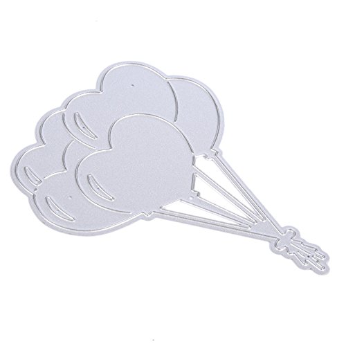 LianLe Stanzschablonen Metall Schneiden Schablonen für DIY Scrapbooking Album Papier Karten Sammelalbum Dekor (Lieber Luftballon 65 * 87mm) - 6