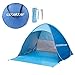 Produktbild Bfull Strandmuschel, Extra Light Automatisches Strandzelt mit Reißverschlusstür und UV-Schutz, Familien Portable Beach Zelt in Blau, Outdoor Tragbar Wurfzelt