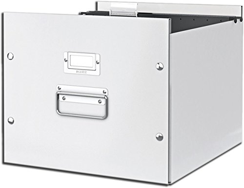 Leitz 60460001 Archiv-Hängebox Click und Store, Graukarton, weiß - 3