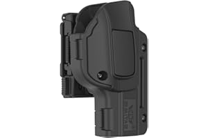 Omitac Funda Glock17 de rotación de 360° para Glock17, 22, 31 Gen 1, 2, 3, 4 Glock 17 gen5 OWB Clip de cinturón oculta G17 Holster para mano derecha