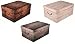 Produktbild Set aus 3 Stück XXL Deko Kartons in tollen Holz Dekoren - Tolle Motive, passen in jeden Haushalt! Edel und hochwertig! Mit Griffen zum Tragen und XXL Volumen!