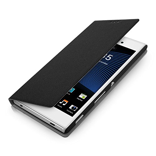 kwmobile Funda para Sony Xperia T3 Style - Carcasa con Tapa Tipo Libro para m vil - Case Protector en Negro reviews kwmobile Funda para Sony Xperia T3 Style - Carcasa con Tapa Tipo Libro para m vil - Case Protector en Negro