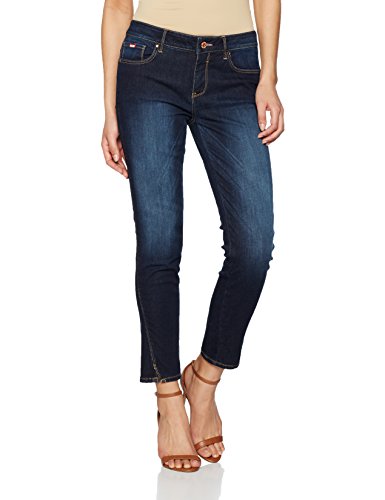 H.I.S Jeans Damen Amber Skinny Jeans, Blau (Advanced 9712), W29 (Herstellergröße:38)