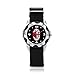 Price comparison product image ZOOMEVERYDAY® AC Milan Nylon Strap Wrist Watch (Black)