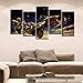 Produktbild mmwin Art Frame Decor Wohnzimmer Wand 5 Stücke Sydney Opera House Gebäude Landschaft Bilder HD Drucke Poster Modulare Leinwand Malerei 2 30x60 cm x 4 30x80 cm x 1