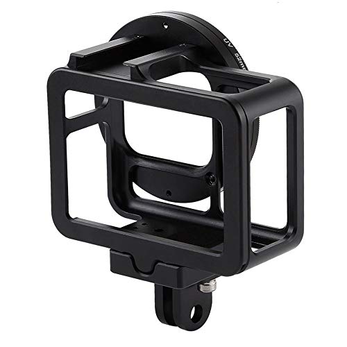 Preisvergleich Produktbild raspbery Schutzhülle, Metall Aluminiumlegierung Tragbarer, Stoßfester Schutzschalenrahmen Mit UV-Objektivanschluss Für Die GoPro HERO7 Kamera