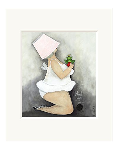 Passepartout Bild ~ Blind Date - King of love ~ Druck Kunstdruck Froschkönig