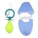Produktbild Lustige Party Erwachsene Cosplay Baby Schnuller Bib Hut Set Rollenspiel Kostüm Kostüm Zubehör Kit Baby Kinder Requisiten 3 STÜCKE (Blau)