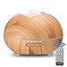 Produktbild Fernbedienung Holzmaserung Aromatherapie Maschine Kreative Mode Bunte Nachtlicht Ultraschall Aroma Luftbefeuchter, Leichte Holzmaserung (Fernbedienung), australische