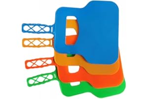 Yeesabella 4pcs Manual Grill Barbecue Hand Fan, Heat Resistant Barbecue Hand Fan, Reusable Barbecue Portable BBQ Blower Handheld Fan for Outdoor Camping, Picnic, Cooking