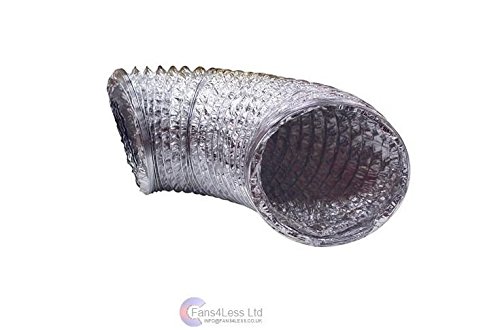 Aluminium Foil Flexible Ventilation Hydroponic Accessory Duct 4" 5" 6" 8" 10" 12 (5" 125mm 10m)