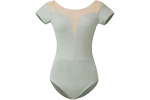 ROYAL SMEELA Body donna danza classica body ballerina danza classica adulto body danza manica corta donna body ballo donna body da balletto body di danza classica per le donne body di ginnastica