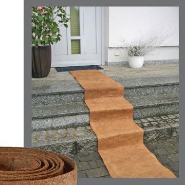 Coconut Fibres 3 m Roll of Rug with Non-Slip Exterior
