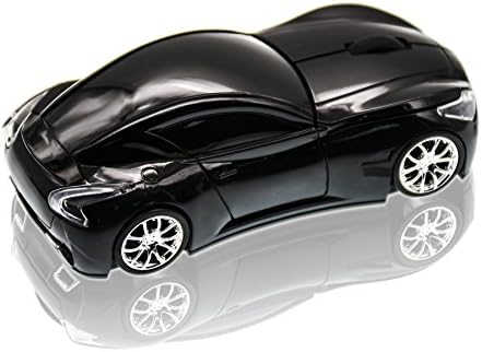 JLERU 2.4GHz Sports Car Shape Wireless Ergonomic Mice Optical Mouse for PC (black)