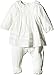 Mamas and Papas Baby-Girls Pintuck All-in-One Clothing Set, Off-White, 0-3 Months