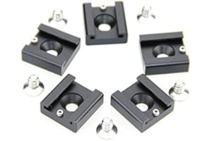 CAMVATE 1/4" Caliente Fría luz de Flash Zapata para Blackmagic DSLR Rig Jaula de cámara de Cine(5 Piezas)