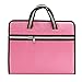 Produktbild Multi Purpose Portable Waterproof Dokument Datei Tasche Ordner Organizer mit Leinwand Reißverschlüsse für Untersuchungs Papiere Bücher Büro Schule Business Pink