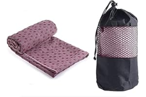 GIMIRO Microfibre Yoga Mat Towel, Anti-Skip Plain Color Yoga, Pilates, Sports,Fitness,Home,Beach, Traveling, Camping