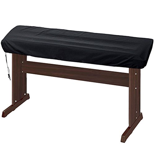 Preisvergleich Produktbild Lictin Dehnbare Elektrische Klavier Abdeckung, Tastatur Staub Abdeckung für 88 Tastaturen( schawrz)