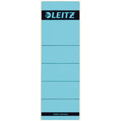 Preisvergleich Produktbild Leitz 16421035 Rückenschild selbstklebend, Papier, kurz, breit, 100 Stück, blau