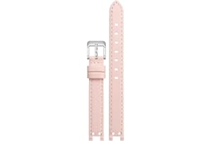 yeziu Leather watch strap for Anne Klein AK2156/2157/2618 notched watchband design.