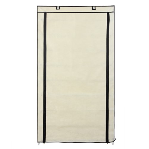Songmics XXL 10 Schicht staubdichtes Schuhregal für ca. 45 paar Schuhe Schuhschrank Regale 88 x 28 x 160 cm beige RXJ36M - 3