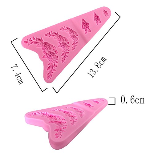 Blue Vessel 3D Blume Blatt Fondant Form Kuchen Dekoration Backen Puderzucker Zucker Silikonform - 7