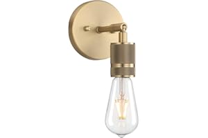 Phansthy Retro Wall Light, E27 Socket Copper Finish Hallway Wall Mount Lamp, Industrial Indoor Sconce Suitable for Kitchen Bedroom Bar Loft Lighting (Antique)