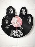  WANDUHR AUS VINYL SCHALLPLATTENUHR MIT PINK FLOYD MOTIV UPCYCLING DESIGN UHR WAND-DEKO VINTAGE-UHR WAND-DEKORATION RETRO-UHR MADE IN Germany