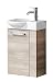 Produktbild Fackelmann 08252 Gäste-WC Waschtisch, Holz, Eiche, Single, 32 x 45 x 70.5 cm